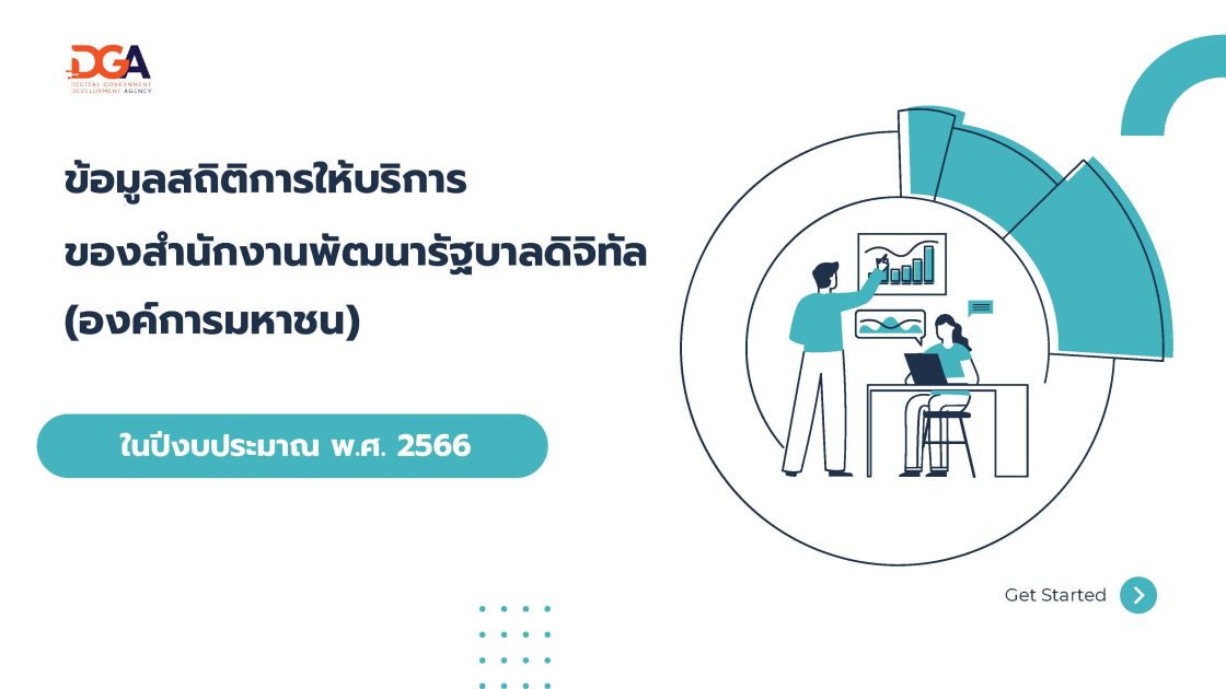 ข้อมูลสถิติการให้บริการ ของสานักงานพัฒนารัฐบาลดิจิทัล (องค์การมหาชน)