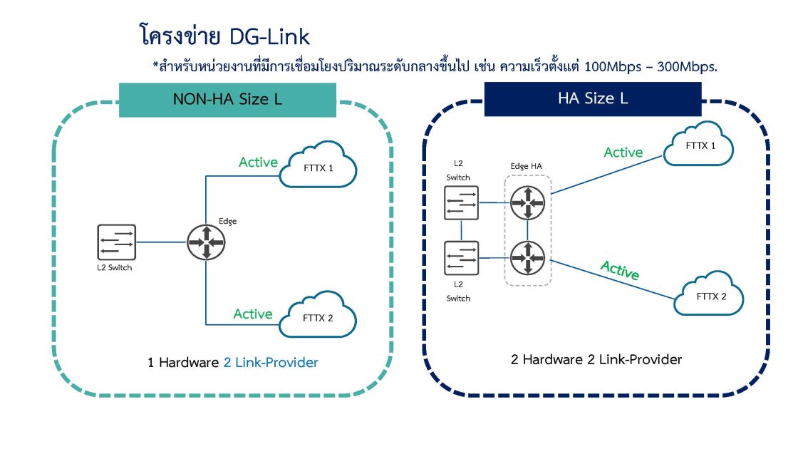 บริการสื่อสารพร้อมอุปกรณ์เชื่อมต่อโครงสร้างพื้นฐานเครือข่าย Digital Government Link (DG-Link)